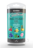 GoodHead Oral Delight Gel 6-Pack by Doc Johnson with variety of flavors for enhanced oral sex pleasure.