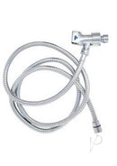 Womanizer Wave Shower Hose Arm Mount Kit featuring durable chrome shower arm for effortless installation and enhanced shower experience