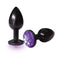 Icon Brands Anodized Bejeweled Steel Plug with Violet End at $9.99