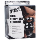 XR Brands Strict Cock Strap and Ball Stretcher Black O/S at $14.99
