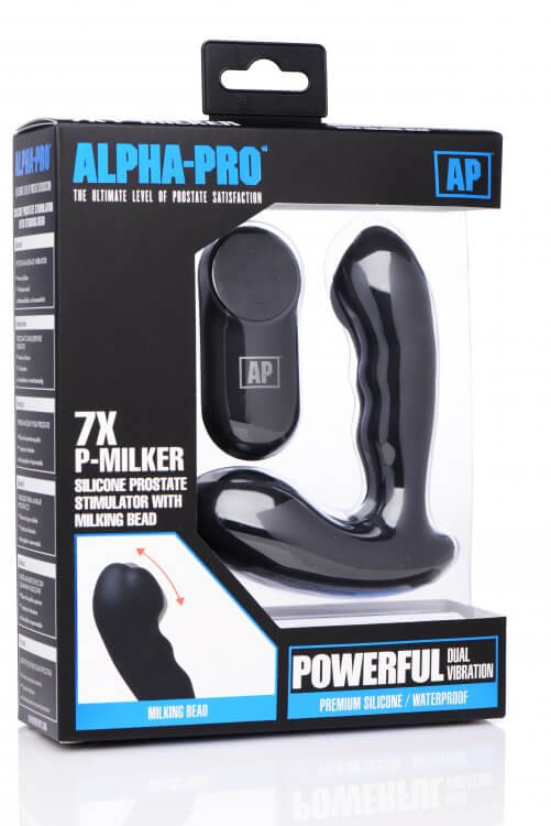 XR Brands Alpha Pro 7X P-Milker Silicone Prostate Stimulator at $74.99