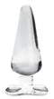 Spartacus Spartacus Glass Blown Collection Spade Anal Plug Clear Large at $34.99