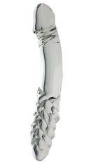 Handcrafted borosilicate glass toy from Blown Collection for sensual exploration, featuring a smooth and twisted design for heightened pleasure.