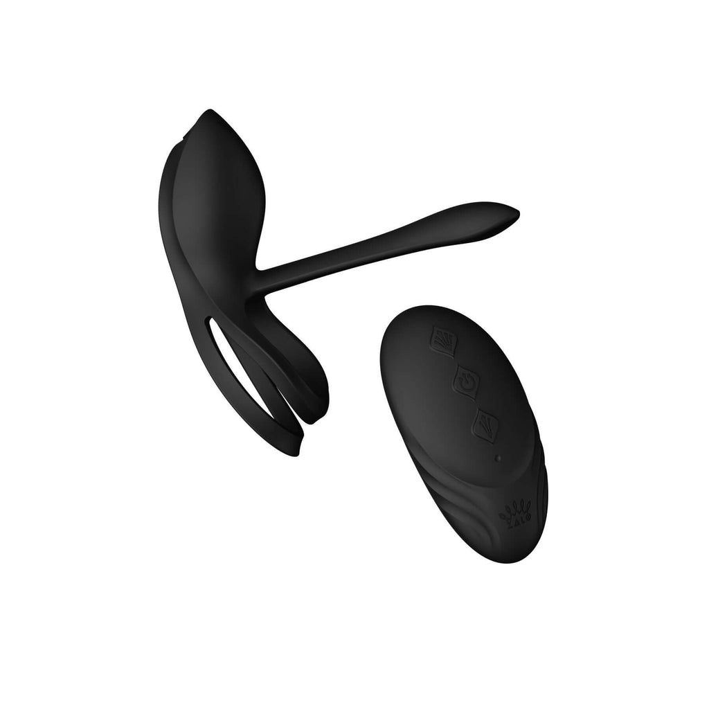 ZALO Bayek Vibrating Couples Ring with Remote Control Black