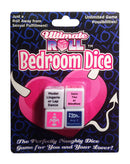Bedroom Dice Game packaging with playful dice for exciting couples' fun and foreplay ideas.