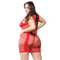 Beverly Hills Naughty Girl Naughty Girl Ladies Marie Red Dress Curvy size from Beverly Hills lingerie at $27.99