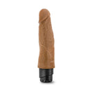 Dr. Skin Cock Vibe 14 - 8 Inches Vibrating Realistic Dildo in Mocha with lifelike texture and powerful vibrations