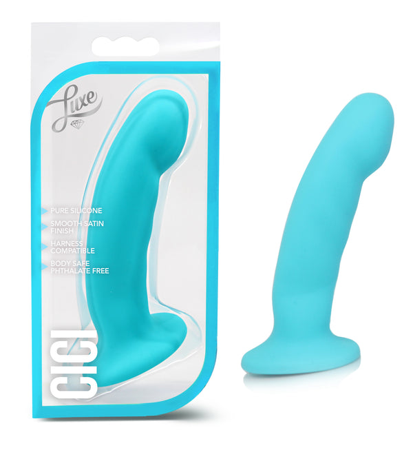 Blush Novelties Luxe Cici G-Spot Blue Dildo at $22.99