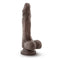 Blush Novelties Mr Skin is becoming Dr Skin Stud Muffin 8.5 inches Chocolate Brown Dildo at $18.99