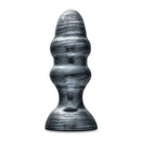 Jet Stealth Carbon Metallic Black Butt Plug for size queens and advanced enthusiasts by Blush Novelties