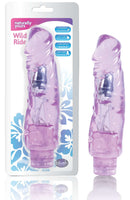 Naturally Yours Wild Ride Purple Vibrator - Realistic Sensation and Intense Stimulation by Blush Novelties in premium phthalate-free TPR