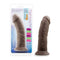Blush Novelties AU Naturel 8 inch Dildo with Suction Cup Chocolate at $28.99