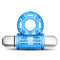 Blush Novelties Stay Hard 10 Function Bull Ring Blue Vibrating at $14.99