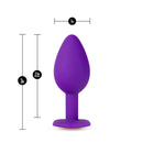Blush Novelties Temptasia Bling Plug Small Purple at $9.99