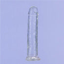 BMS Enterprises Addiction Crystal 7 inches Vertical Dong Clear Thermoplastic Elastomers wih Power Bullet at $14.99