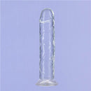 BMS Enterprises Addiction Crystal 7 inches Vertical Dong Clear Thermoplastic Elastomers wih Power Bullet at $14.99