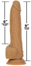 BMS Enterprises Naked Addiction 9 inches Caramel Thrusting Dong with Remote Control at $149.99