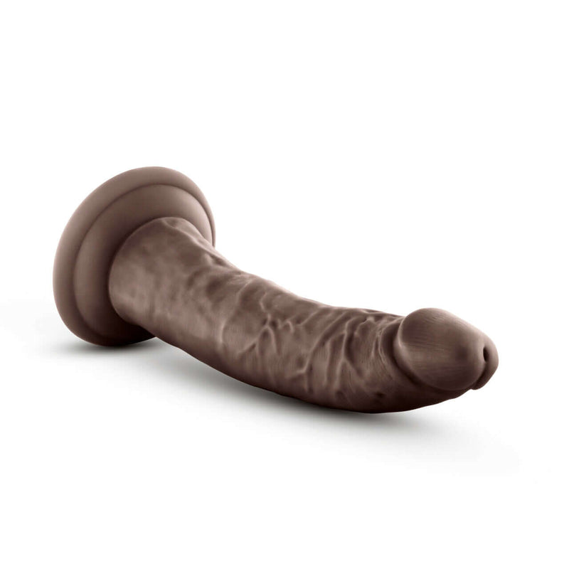Blush Novelties Au Naturel Jack 7 inches Dildo Chocolate Dark Brown at $21.99