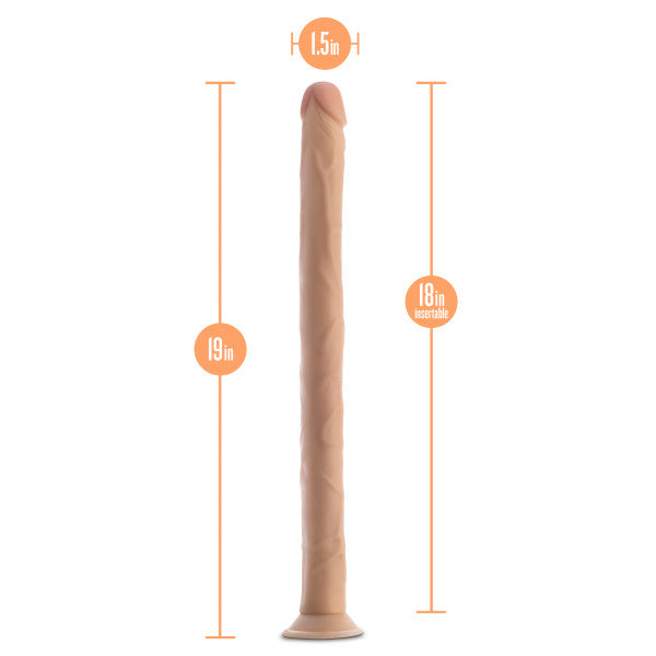 Experience Deep Pleasure with Dr. Skin 19 Inches Dildo - Realistic and Fulfilling!