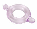 Elastomer Cock Ring Purple from Spartacus showcasing the stretchy and flexible material.