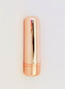 NU Sensuelle Joie 15-Function Rechargeable Bullet Vibrator in Rose Gold finish.