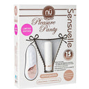 NU Sensuelle Remote Control Pleasure Panty Limited Edition White in packaging showing vibrator and remote controller.