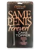 "Glitterati Same Penis Forever Cake Topper Packaging - Naughty Party Decoration for Bachelor and Bachelorette Parties"