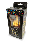 Golden F-U Finger Trophy in packaging - Customizable adult gag gift for friends, coworkers, or bosses - Funny 6-inch award for any occasion.