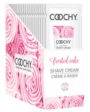 Classic Erotica Coochy Rash-Free Shave Cream Frosted Cake 15 ml 24pc display box for smooth, moisturizing shaving experience