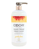 Coochy Shave Cream Peachy Keen 32 oz bottle for smooth, rash-free shaving experience