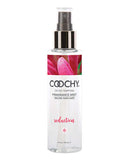 Coochy Oh So Tempting Fragrance Body Mist Seduction 4 fl oz bottle with honeysuckle and fruity aroma.