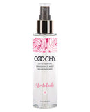 Coochy Frosted Cake Body Mist, 4 fl oz bottle with pink frosting design, refreshing fragrance mist by Classic Erotica.