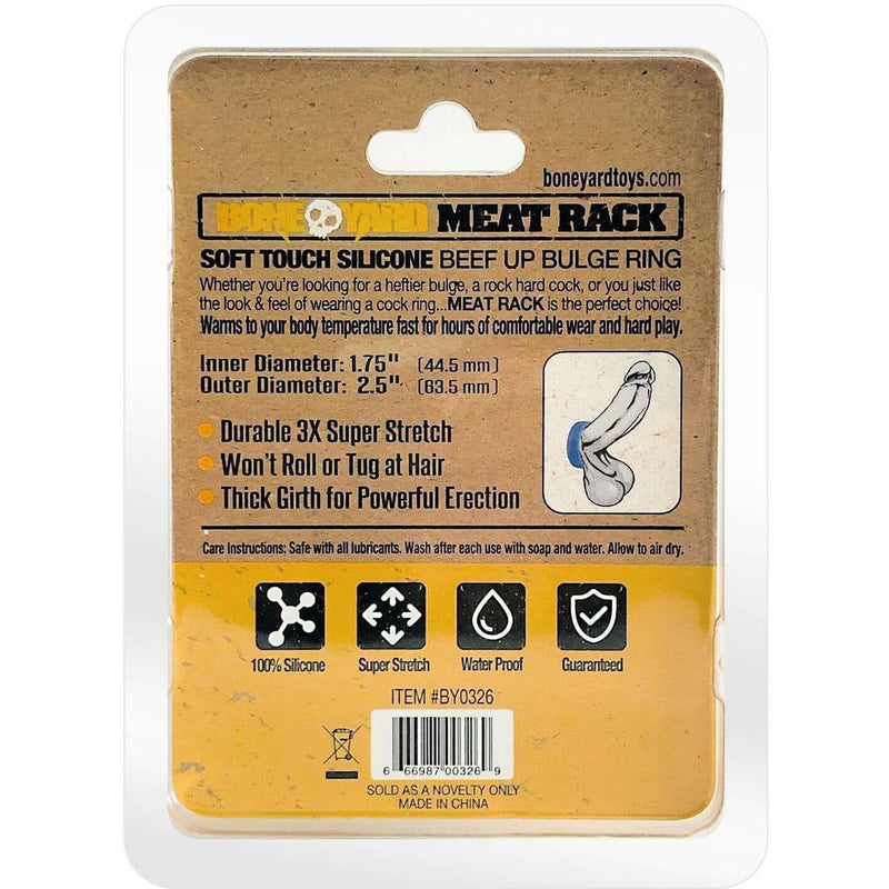 Rascal Toys Boneyard Meat Rack Beef Up Bulge Cock Ring Blue at $17.99