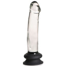Pleasure Crystals 7.6 inches Glass Dildo with Silicone Base from Curve Novelties for premium pleasure experience