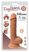 CURVE NOVELTIES Easy Riders 7 inches Dual Density Silicone Dong with Balls at $29.99