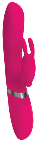 CURVE NOVELTIES Power Bunnies Hoppy 50X Pink Rabbit Style Vibrator at $74.99
