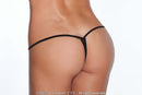 Coquette Lingerie La Petite 1 Piece G String Panty OS displayed from the back, showcasing its low-rise fit and elegant design.