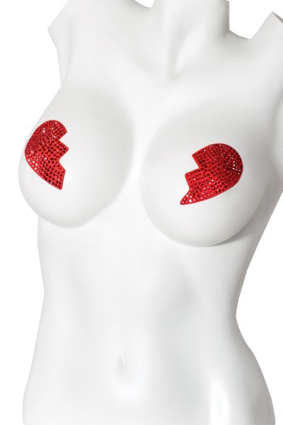 Coquette Lingerie Pasties Broken Hearts Red from Coquette Lingerie at $9.99