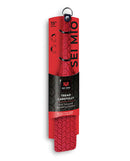 Sei Mio Tyre Spanking Paddle Large, red paddle with tyre texture, designed for power play and bondage enthusiasts.