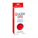 QUICKIE BALL GAG RED LARGE-0