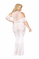 BODYSTOCKING GOWN WHITE Q/S-0