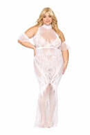 BODYSTOCKING GOWN WHITE Q/S-1