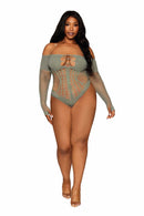 LONG SLEEVE TEDDY SAGE Q/S-1