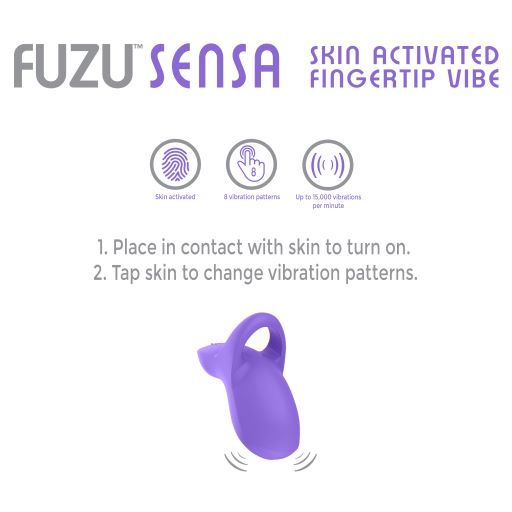 Fuzu Sensa Skin Activated Fingertip Vibe Purple