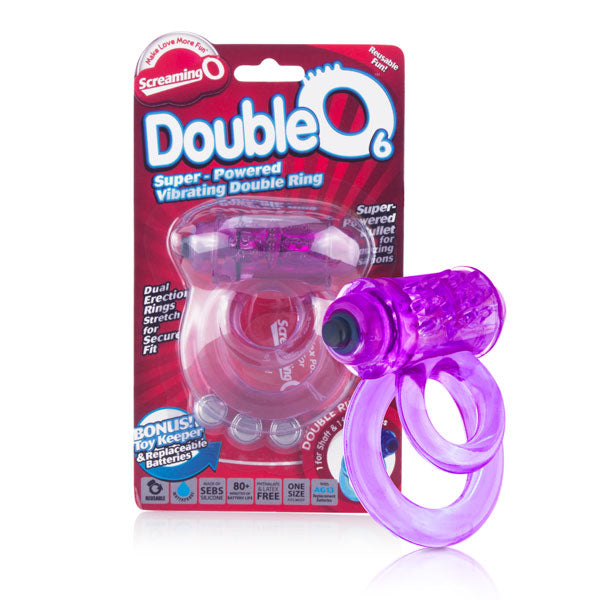 Screaming O Screaming O Double O 6 Purple Vibrating Cock Ring at $14.99