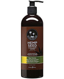 Earthly Body Hand and Body Lotion Velvet Nag Champa 16 oz bottle with pump, hemp seed oil infused moisturizer.