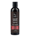 Earthly Body Hemp Seed Massage and Body Oil in Kashmir Musk 8 fl oz bottle.