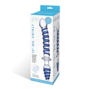 Mr. Swirly Double-Ended Glass Dildo and Butt Plug 10 Inch in Packaging, Handcrafted and Hand Blown for Ultimate Pleasure