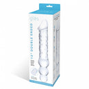 Electric / Hustler Lingerie Glas 12 inches Double Ended Dildo with Anal Beads at $59.99
