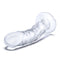 Electric / Hustler Lingerie Glas 7 inches Curved Realistic Glass Dildo with Veins at $49.99